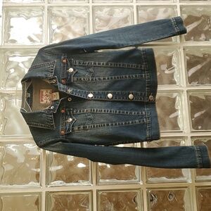 True Religion Blue Jean Jacket